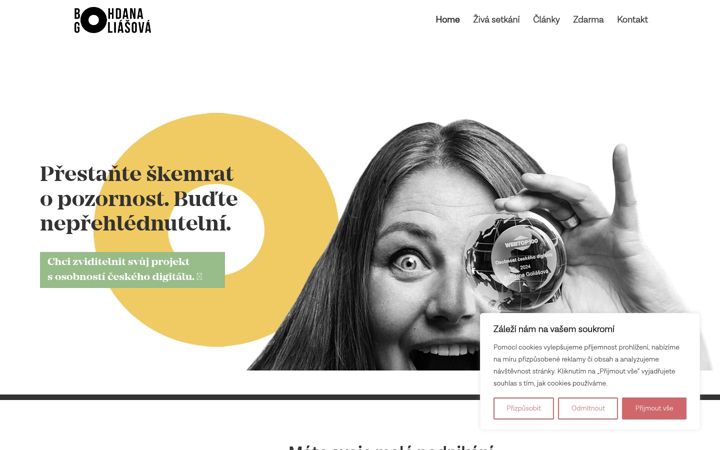 Captura de pantalla de bohdanagoliasova.cz