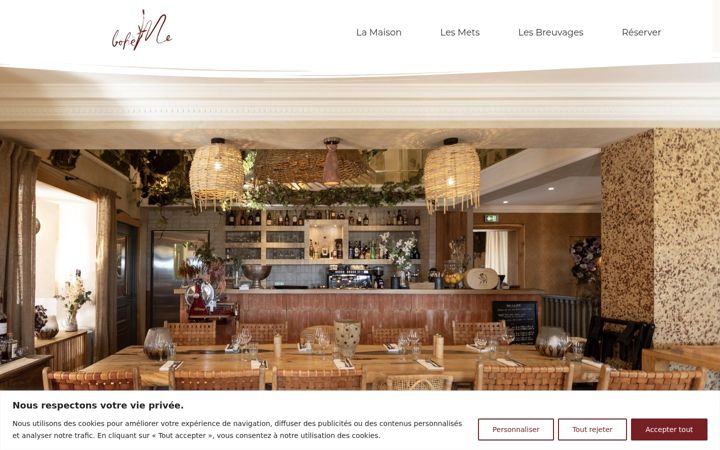 Posnetek zaslona boheme-mougins.com