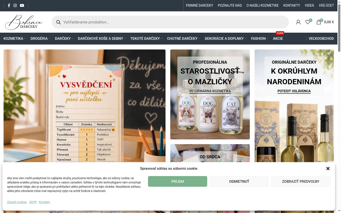 Zrzut ekranu banera zgody wyświetlanego przed jakąkolwiek interakcją