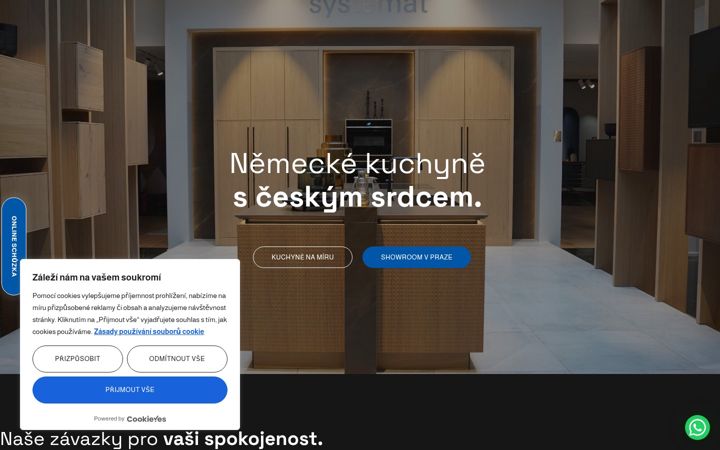 Skærmbillede af bohemiakuchyne.cz
