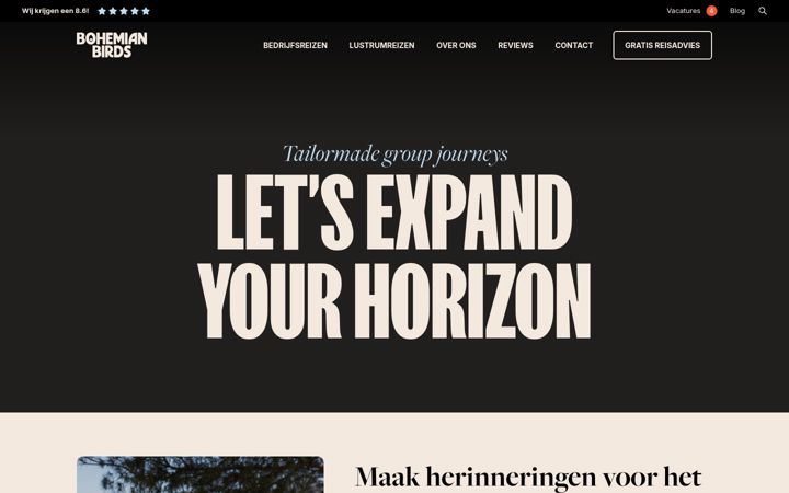 Skærmbillede af bohemianbirds.com