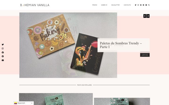Screenshot of bohemianvanilla.co