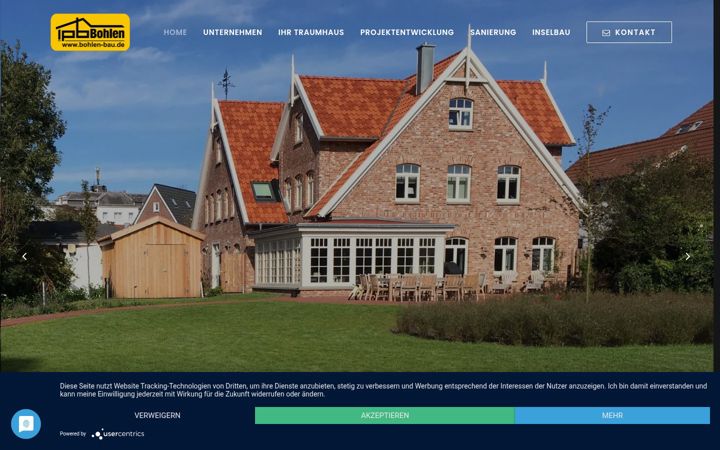 Skærmbillede af bohlen-bau.de