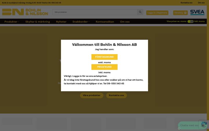 Screenshot of bohlin-nilsson.se