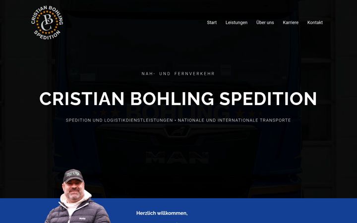 Screenshot of bohling-spedition.de
