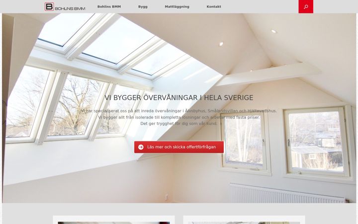 Screenshot of bohlins-bmm.se