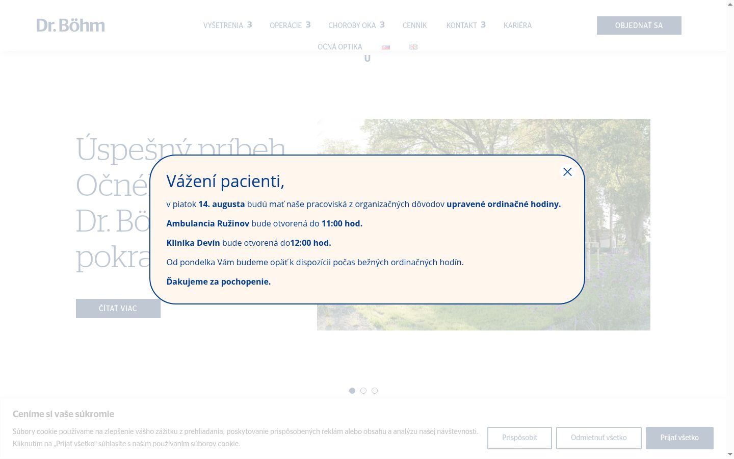 Ekrānuzņēmums ar piekrišanas baneri, kas tika rādīts pirms jebkādas mijiedarbības