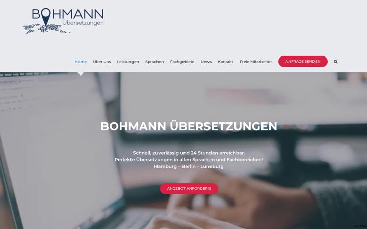 Capture d'écran de bohmann-uebersetzungen.de