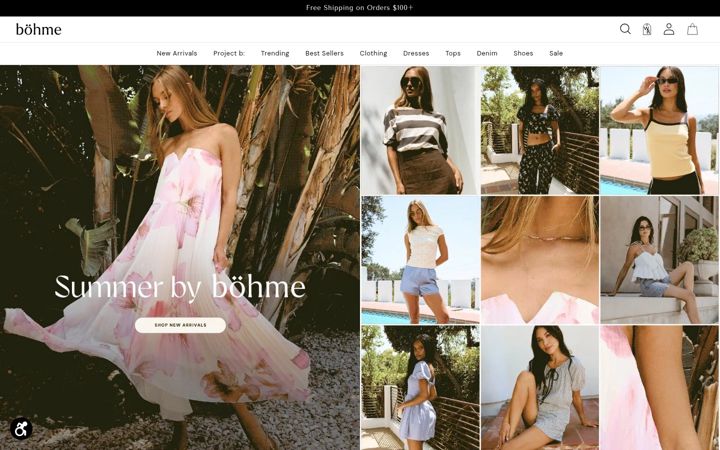 Screenshot of bohme.com