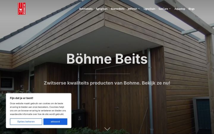 Screenshot of bohmebeits.nl