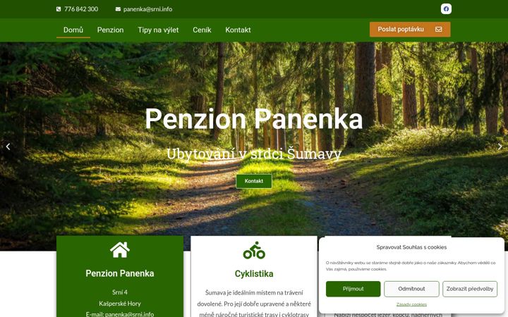 Screenshot of bohmerwald.cz