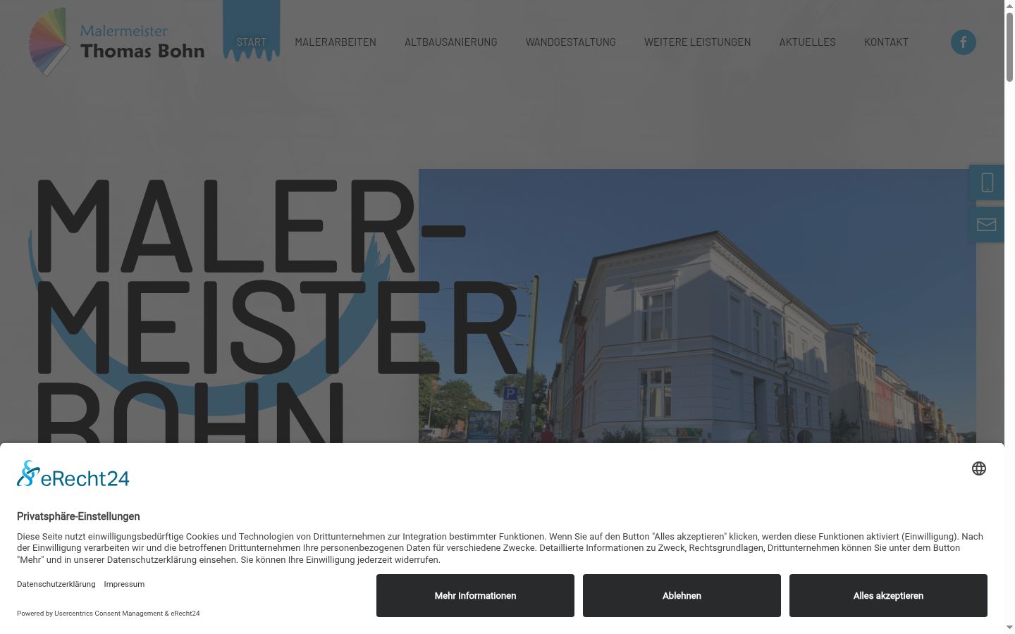 Screenshot tal-banner tal-kunsens muri qabel kwalunkwe interazzjoni