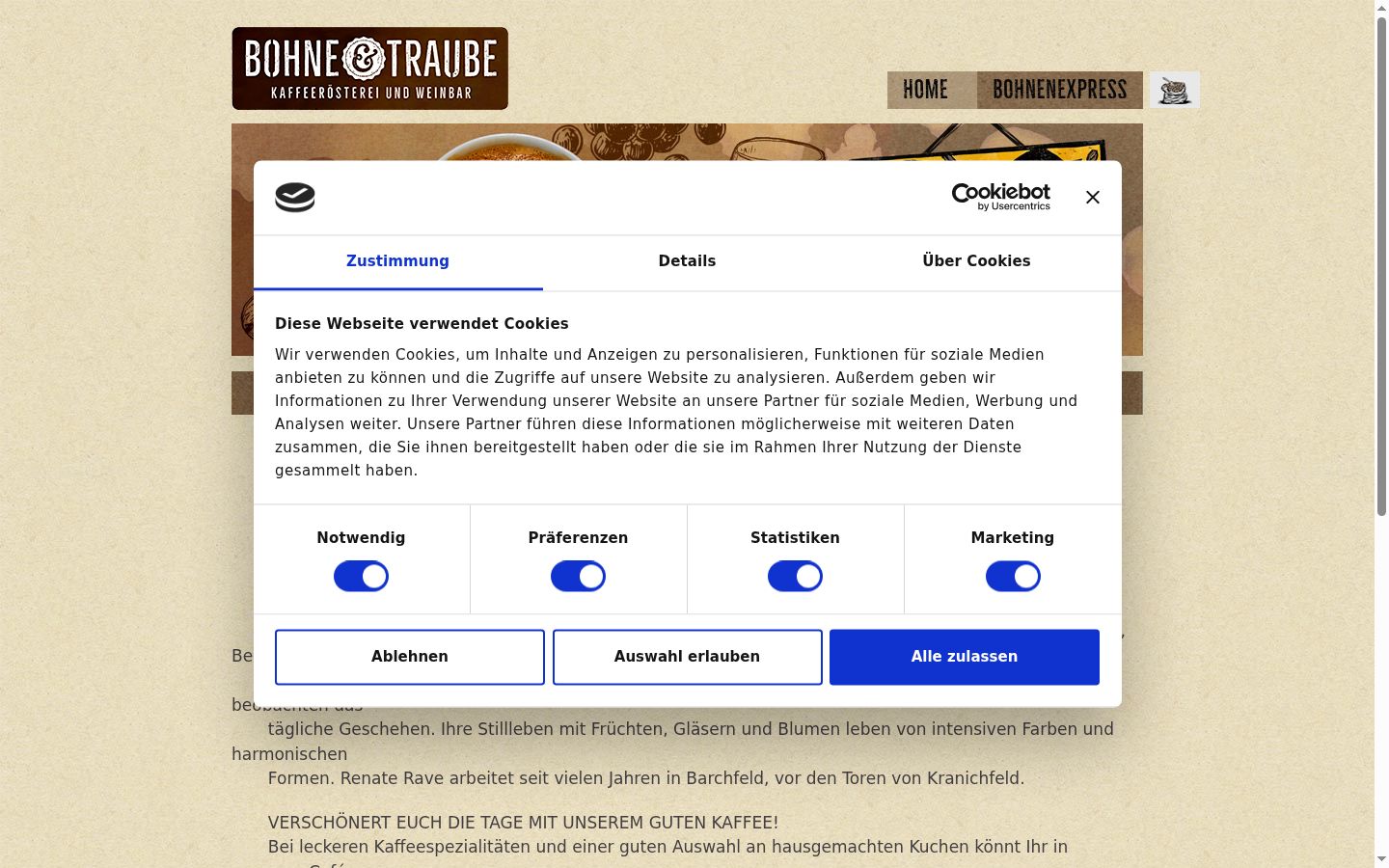 Screenshot tal-banner tal-kunsens muri qabel kwalunkwe interazzjoni