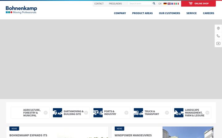 Screenshot of bohnenkamp-suisse.ch