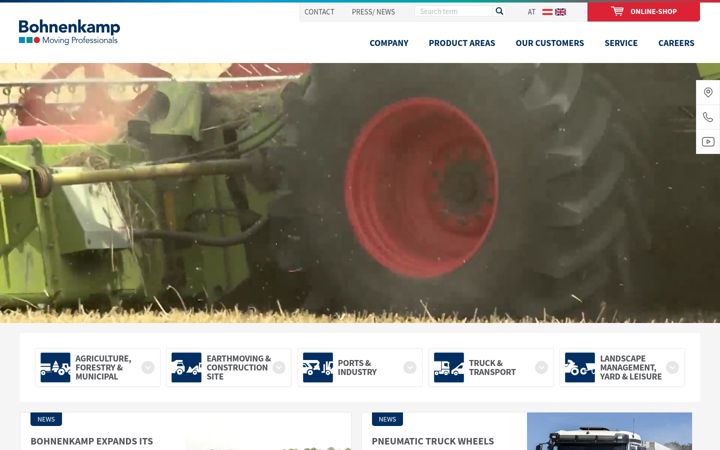 Screenshot of bohnenkamp.at