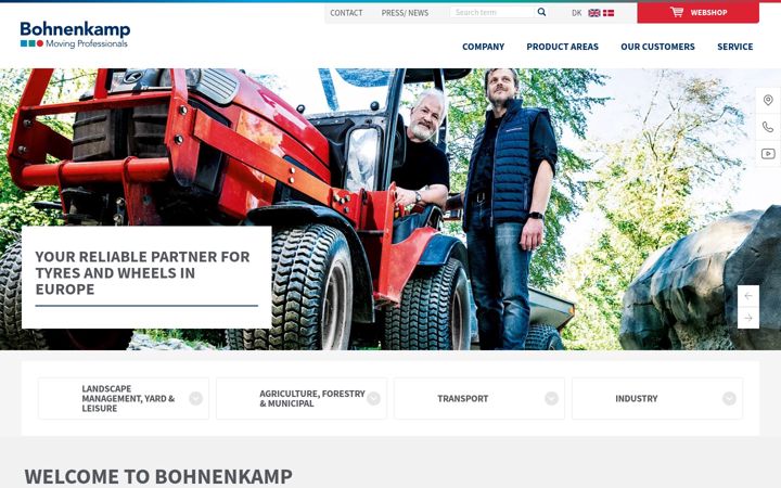 Skærmbillede af bohnenkamp.dk