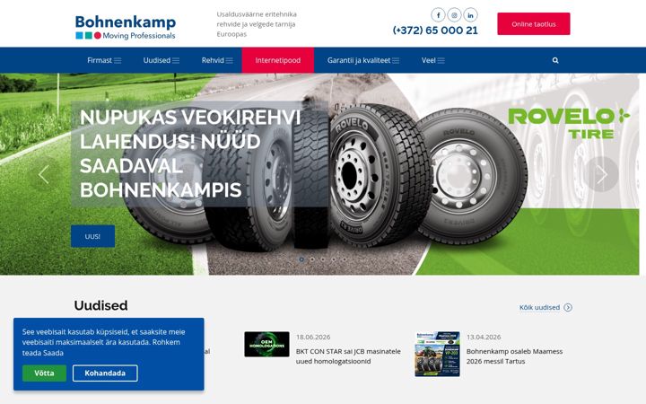 Skærmbillede af bohnenkamp.ee