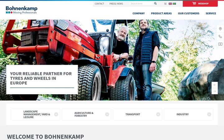 Zrzut ekranu bohnenkamp.se