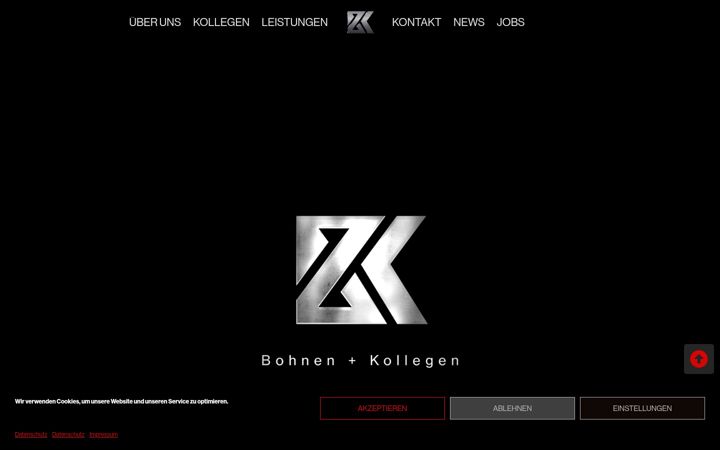 Screenshot of bohnenundkollegen.de