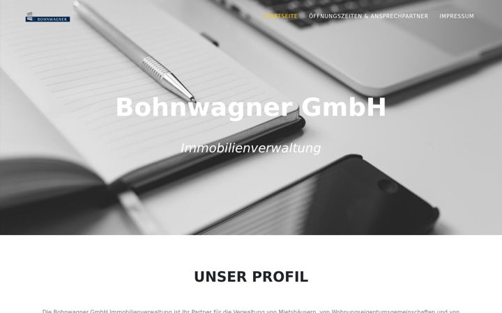 Screenshot of bohnwagner.com
