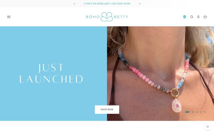 Screenshot of boho-betty.co.uk