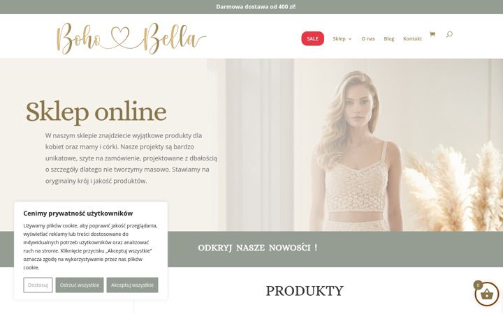 Screenshot of bohobella.pl