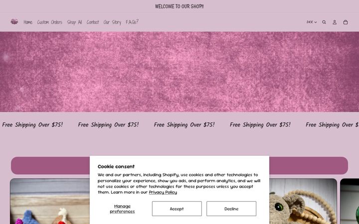 Screenshot of bohobestiescreations.com