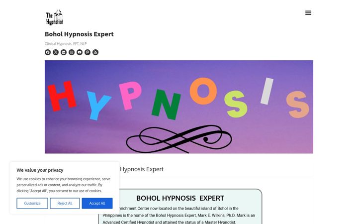Capture d'écran de boholhypnosisexpert.com