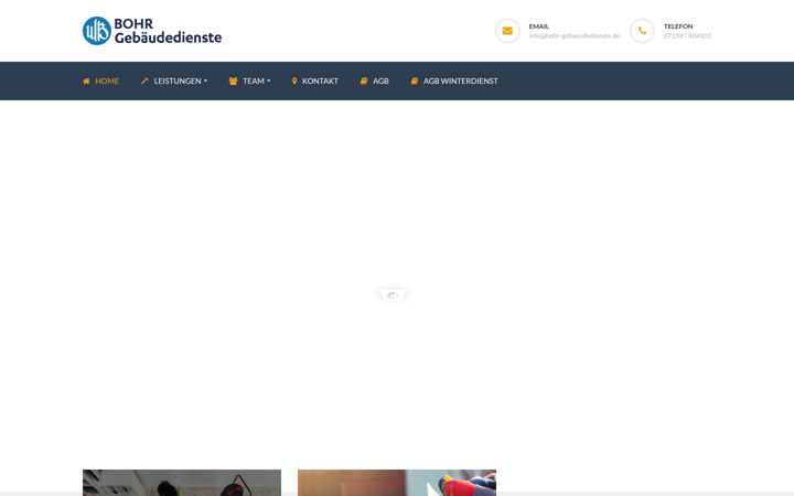 Screenshot stránky bohr-gebaeudedienste.de