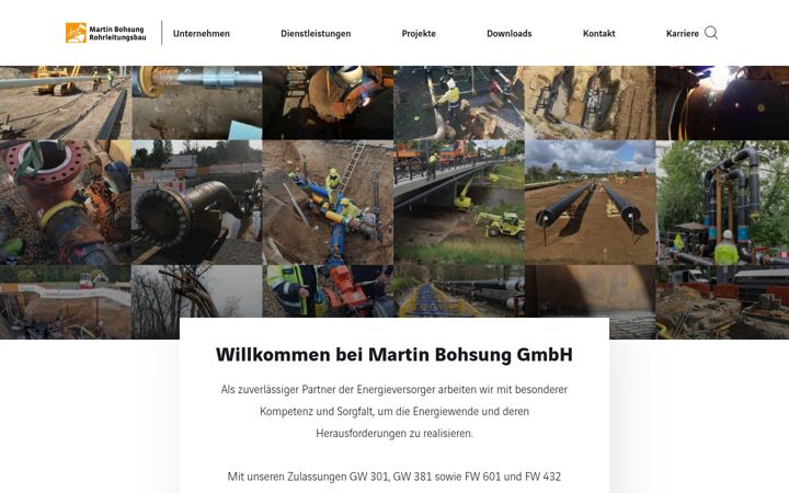 Screenshot of bohsung.de