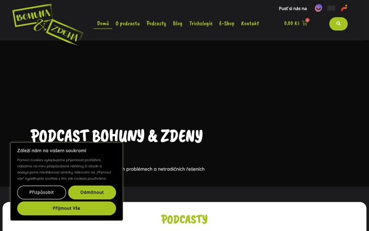 Screenshot stránky bohunazdena.cz