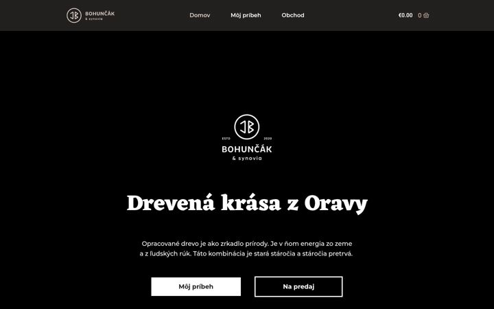 Zrzut ekranu bohuncak.sk