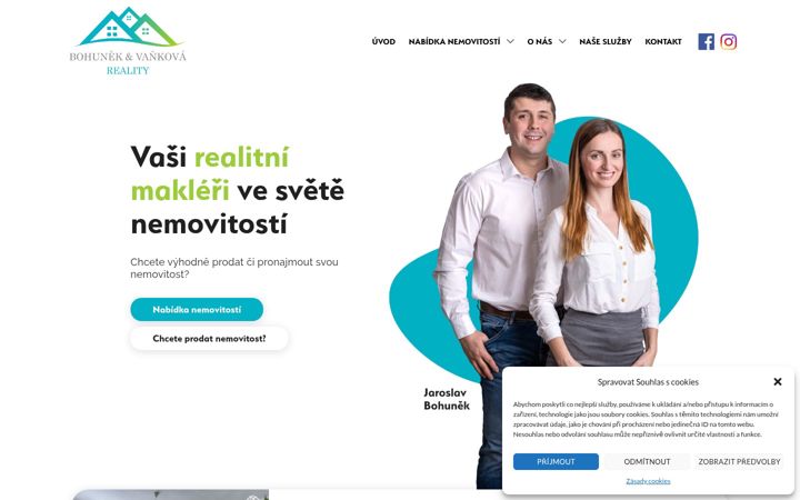 Screenshot ta' bohunekvankova-reality.cz