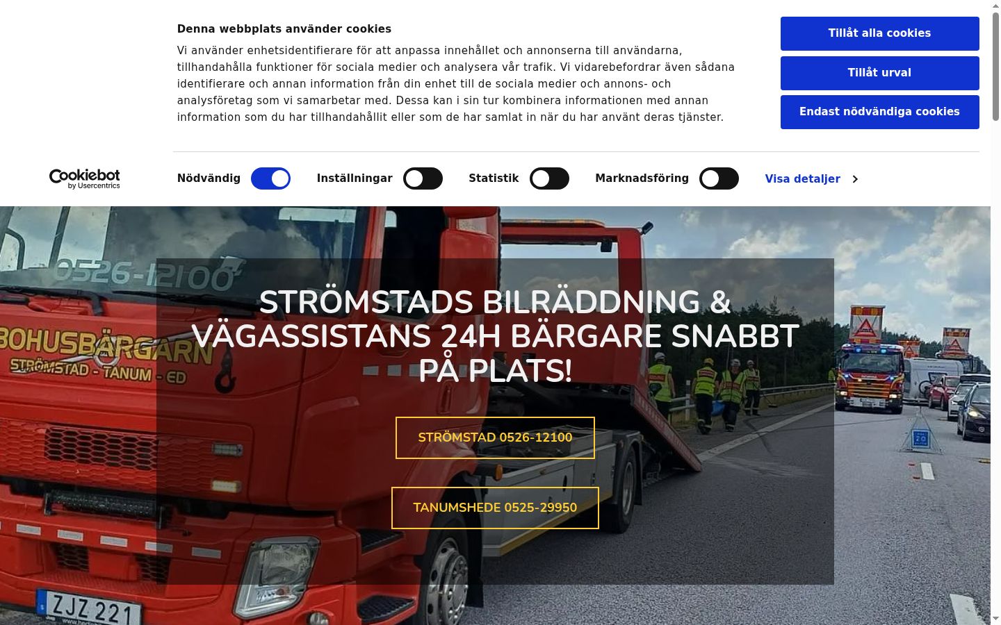 Képernyőkép a bármilyen interakció előtt megjelenő hozzájárulási bannerről