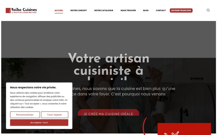 Screenshot ta' boikocuisines.fr