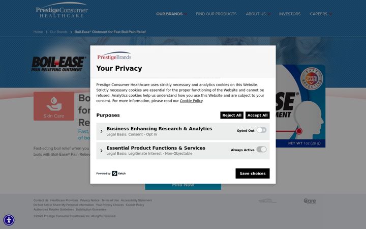 Screenshot of boilease.com