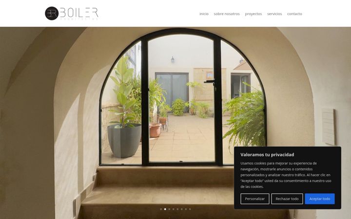Screenshot of boiler-arquitectos.es