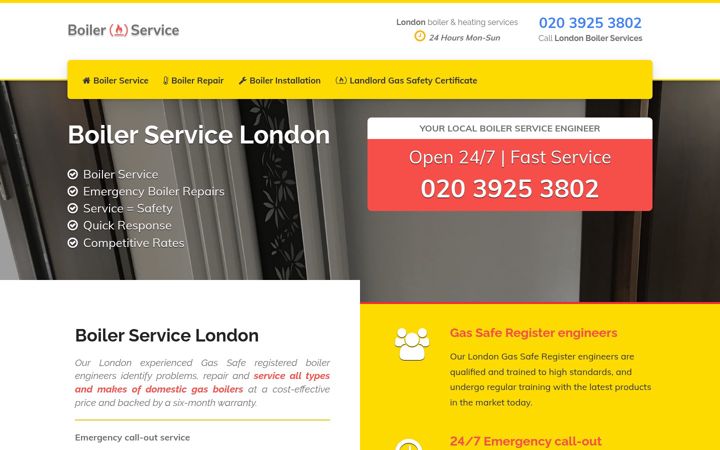 Screenshot of boiler-service-london.com