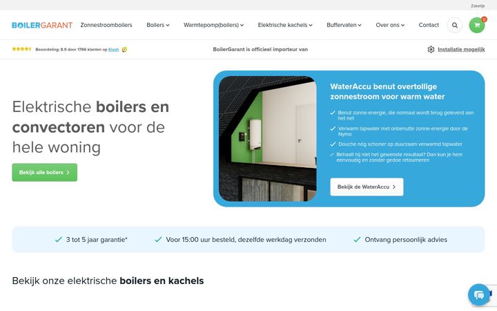 Zrzut ekranu boilergarant.nl