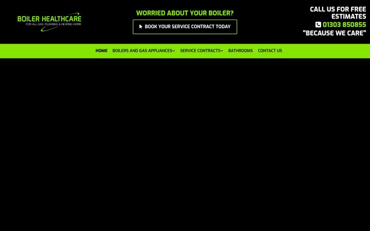 Screenshot of boilerhealthcare.co.uk