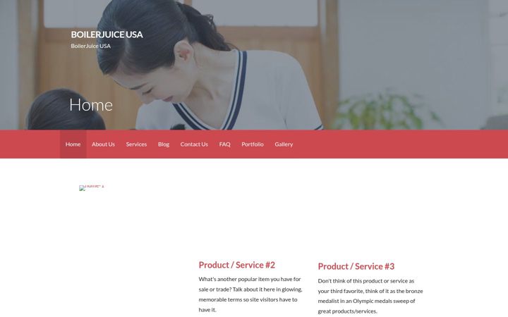 Screenshot of boilerjuiceusa.com