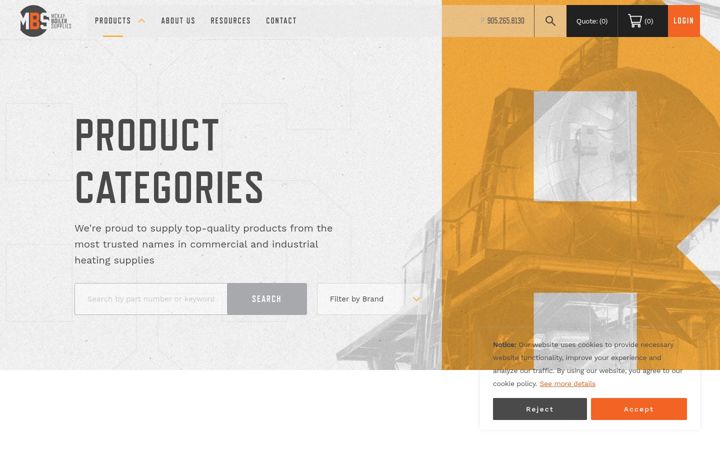 Screenshot του boilerpartsshop.com