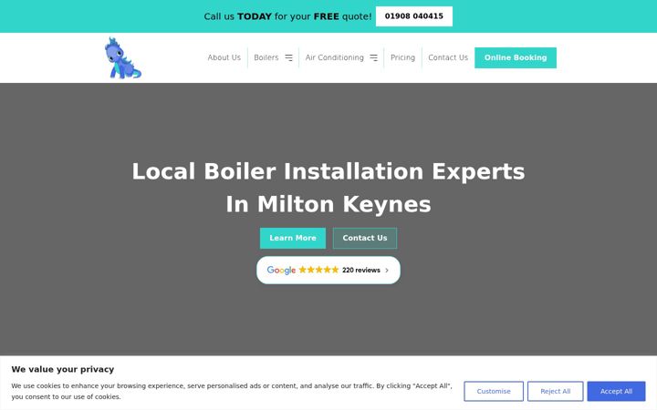 Zrzut ekranu boilersandaircon-miltonkeynes.co.uk
