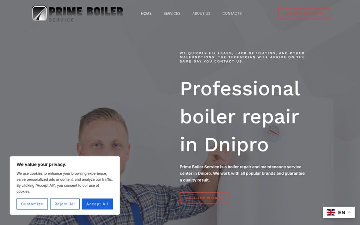 Screenshot of boilerworks.site