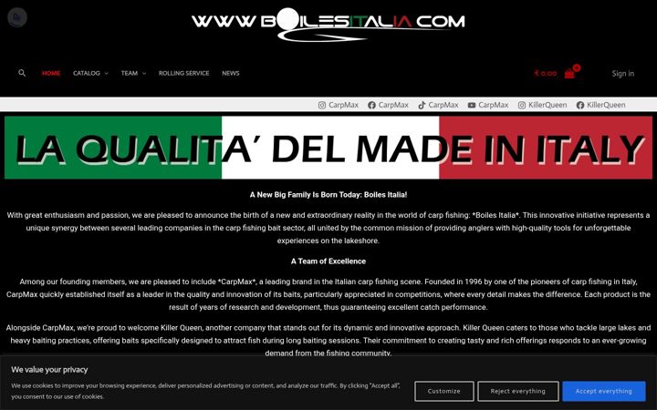 Zrzut ekranu boilesitalia.com