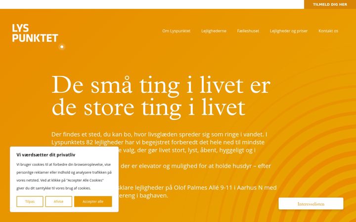 Screenshot of boilyspunktet.dk