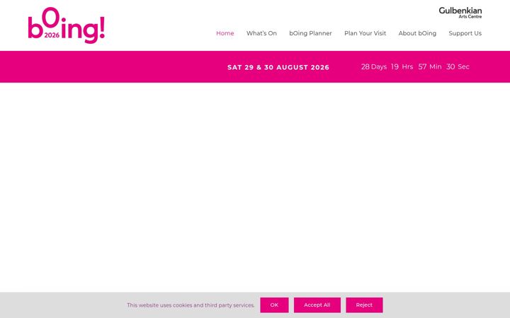 Screenshot of boingfestival.com