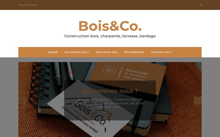 Екранна снимка на bois-co.fr