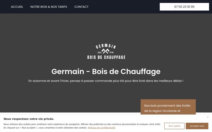 Екранна снимка на bois-de-chauffage-montpellier.com