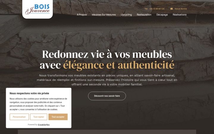 Екранна снимка на bois-de-jouvence.com